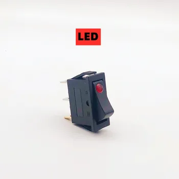 KCD3 Šūpuļzirgs slēdzis ON-OFF poga 2-pozīciju 3-pin elektroiekārtas izgaismotas ar LED barošanas slēdzis 15A 250VAC / 125VAC 20A