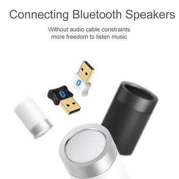 Kebidumei USB Bluetooth V5.0 Dongle Uztvērēju, Raidītāju Mini Adapteri Bezvadu Bluetooth Mūzikas Audio PC Speaker Datora