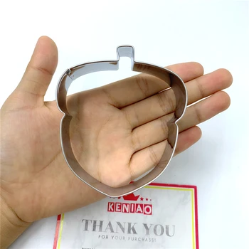KENIAO Pateicības Acorn Cookie Cutter - 7.9 x 8.8 cm - Rudens/Rudens Cepumu Pomādes Sandwich Griezējs - Nerūsējošā Tērauda