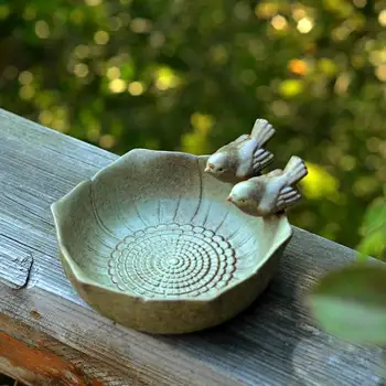 Keramikas Putns Bļodas Galda Rotājumi Dekoratīvo Putnu Pakārtotā Augļu Plate Satur Pārtikas Amatniecības Uzkodu Uzglabāšanas Paliktnis Keramikas Trauku