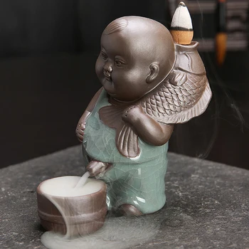 Keramikas Vīraka Vīraka Kvēpināmais Trauks Ge Krāsns Maz Mūks Sālsūdenim Vīraks Varde Ūdenskritums Deglis Lotus Vīraka Nūju Turētājs Chrimas Dāvanu Māte