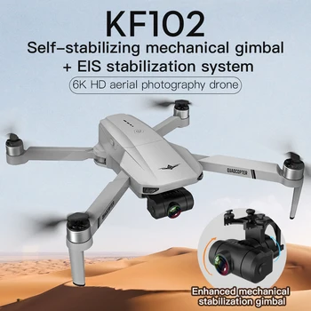 KF102 4K 6K 8K GPS Dūkoņa ar Kameru 2-Ass Gimbal Brushless 5G FPV Quadcopter Dual Camera Dūkoņa 1.2 km Lidojumu PRO Helikopteru