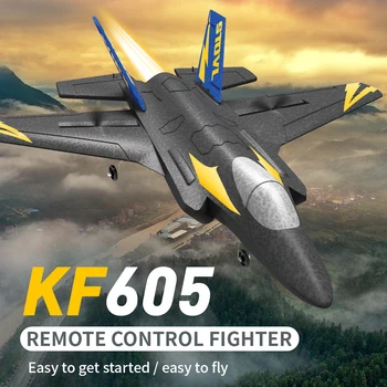 KF605 RC Lidmašīnu KFPLANE Cīnītājs 2.4 G 4CH 6-Ass Žiroskops Automātiska Balansa 360° Apgāšanās EPP RTF Electric RC Lidmašīnas Planiera