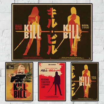 Kill Bill Classic Retro Filmu Kraftpapīrs Plakāts Bārs, Kafejnīca, viesistaba, Ēdamistaba Kventina Tarantino Pirkt 3 Get 4