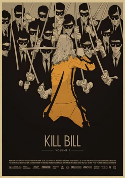 Kill Bill Classic Retro Filmu Kraftpapīrs Plakāts Bārs, Kafejnīca, viesistaba, Ēdamistaba Kventina Tarantino Pirkt 3 Get 4