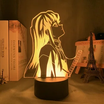 Kimetsu Nav Yaiba Muichiro Tokito Nakts Gaisma Guļamistaba Dekorēšana Dāvanu Anime 3D Gaismas Dzimšanas dienas Dāvanu Akrila Gaismas