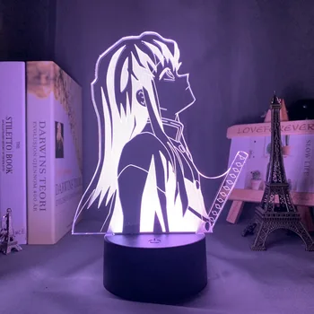 Kimetsu Nav Yaiba Muichiro Tokito Nakts Gaisma Guļamistaba Dekorēšana Dāvanu Anime 3D Gaismas Dzimšanas dienas Dāvanu Akrila Gaismas