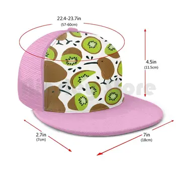Kivi & Kivi Beisbola Cepure Regulējams Snapback Cepures Hip Hop, Kivi, Kivi Putns Augļu Jaunzēlandes Modelis Zaļo Akrila Catcoq Pun