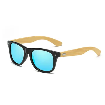 Klasiskās Bambusa Koka Saulesbrilles Zīmola Dizaina Vīrieši Sievietes Laka Spogulis Saules Brilles Saulesbriļļu Modes Retro Brilles UV400 Toņos