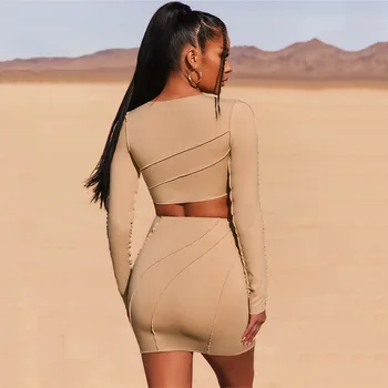 Kleitas, Sievietēm, Ir 2021. Brīvdienas Trikotāžas Maxi Dresse Par Sieviešu Vasaras Modes Elegants Sexy Puse Izgriezt Backless Bodycon Kleita