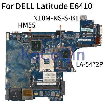 KoCoQin portatīvo datoru Mātesplati Par DELL Latitude E6410 Mainboard KN-0CDK0T 0CDK0T LA-5472P HM57 N10M-NS-S-B1 DDR3