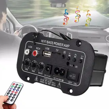 KOK-380 AC 220V 12v 24v Digitālā Bluetooth Pastiprinātājs Valdes Subwoofer Dual Mikrofons Karaoke Pastiprinātāji Auto Mājās amplificador