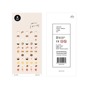 Korejas Sonia Scrapbooking Mini Sērija Pārtikas Augstas Kvalitātes Papīra Uzlīme Hobijs DIY Dienasgrāmata Amatniecības Apdare Suatelier Uzlīmes