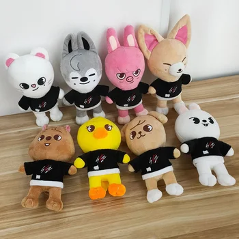 Korejiešu grupas Skzoo Plīša Rotaļlietas Klaiņojošiem Bērniem, Multiplikācijas filmu Pildījumu Dzīvnieku Plushies Lelle Kawaii Super star Biedrs Bērniem, Pieaugušajiem Faniem