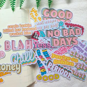 Korejiešu meitene krāsu angļu burtu Uzlīmes DIY Scrapbooking laimīgs meitene dienasgrāmata foto albumu, Kancelejas preces, rotaļlietas Apdare uzlīme