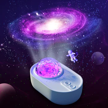 Kosmosa kuģis Zvaigžņu Nakts Gaismas Projektors, Galaxy LED Projekcijas Lampa Bērniem Guļamistabu Mājas Puse Dekori Balto Troksni, Bluetooth Skaļrunis