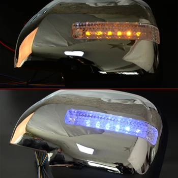 Kreisā Atpakaļskata Spoguļa Vāciņš w/ LED Lampas der Lexus LX470 Toyota Land Cruiser 100 FJ100 1998. - 2002. gads 2003 2004 2005 2006 2007