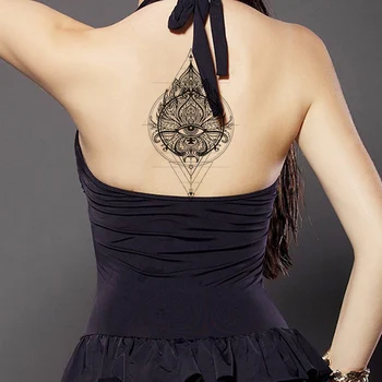 Krāsains Sexy Body Art Ūdens Nodošanu Ūdensnecaurlaidīgus Pagaidu Tetovējumu Uzlīmes Sievietēm, Vīriešiem Krūtīm Mežģīņu Henn Ziedu Roku Viltus Tetovējumiem
