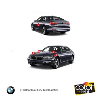 Krāsas un Krāsas BMW Automobiļu Pieskarties Krāsas - DONINGTON GRAU MET - C17 - Krāsu Scratch Remonts, precīza Atbilstība
