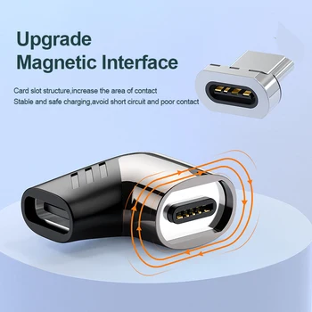 KUULAA 100W Magnētiskā Tipa C Adapteris priekš MacBook Pro Gaisa Elkoņa PD Ātri Uzlādēt 4.0 3.0 USB C Lādētāja Adapteri Samsung S20 10+