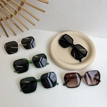 Kvadrātveida Saulesbrilles Sieviete Modes Saules Brillēm, lai Dāmas Ir 2021. Jaunu Retro Cmaos Elegants Brilles Uv400 Leopard Rāmis Ceļojumu Oculos