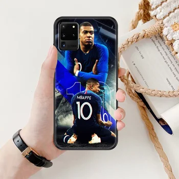 Kylian Mbappe Futbola Tālrunis case For Samsung Galaxy Note 4 8 9 10 20 S8 S9 S10 S10E S20 Plus UITRA Ultra black krāsošana vāciņu