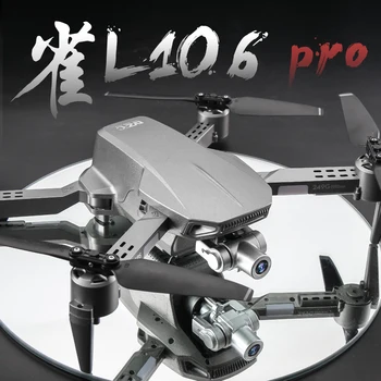 L106 Pro RC Dūkoņa GPS 4K IZŠĶIRTSPĒJAS Dual Kameras 5G WiFi FPV Profesionālās Divu Anixs Gimbal Salokāms Quadcopter Tālvadības Attālums 1.2 km