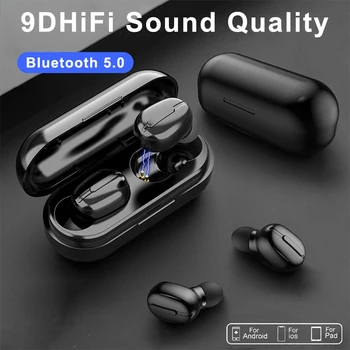 L13 TWS Bezvadu Bluetooth Austiņas 9D HIFI Stereo Austiņas IPX6 Trokšņu slāpēšanas Samazināšanas Krāsu Displejs Earbuds Tālruni