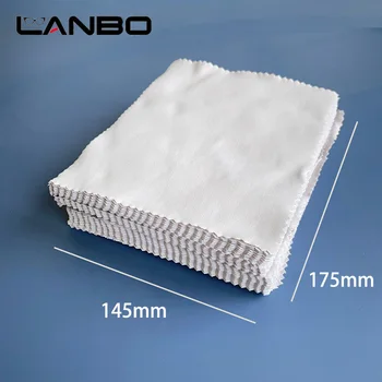 LANBO 100 gab./daudz Augstas kvalitātes Brilles Tīrītājs 145*175mm Microfiber Stiklu Tīrīšanas Audums Objektīvs Tālruņa Ekrāna Tīrīšanas Salvetes