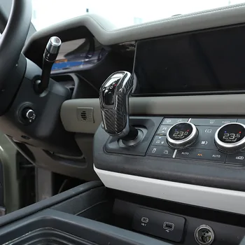 Land Rover Defender 110 20-21 nekustamā oglekļa šķiedras auto centrs konsoles pārslēgšanas sviru seguma dekoratīvās lentes auto daļas