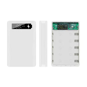 LCD Displejs DIY 5x18650 Akumulatora korpusa Power Bank Shell Portatīvo Ārējā Kaste bez Akumulators Powerbank Aizsargs