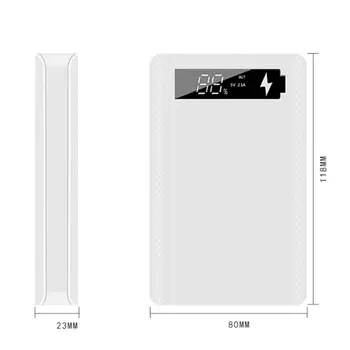 LCD Displejs DIY 5x18650 Akumulatora korpusa Power Bank Shell Portatīvo Ārējā Kaste bez Akumulators Powerbank Aizsargs