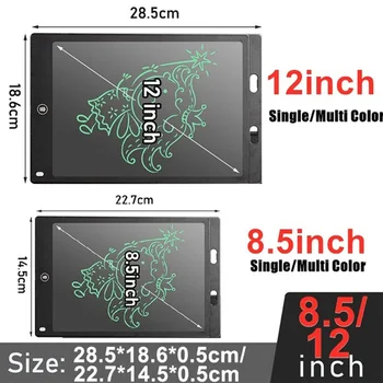 LCD Tablet bloknotu E-rakstnieks Mazulis Grafiskais DIY Zīmēšanas Darbu Valdes 8.5