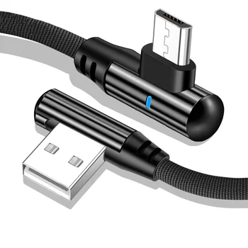 LED Apgaismojums USB C Tipa Kabeli Ātrās Uzlādes Lādētājs Micro USB Datu Kabelis Samsung Xiaomi Redmi Tālrunis USBC strāvas Vads 0.25 1 2M