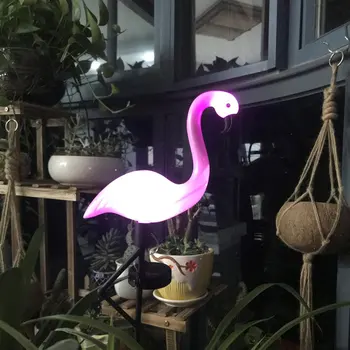 Led Flamingo Ūdensnecaurlaidīga Saules Zālienu Gaismas Āra Dārza Dekorēšana Gaismas Dārzs Grīdas Ar Ainavu Lightss