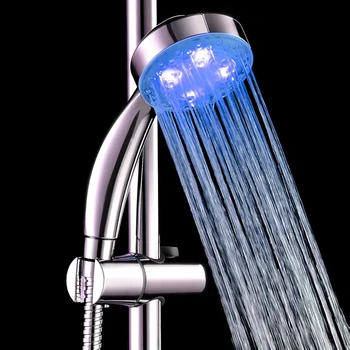 LED Lietus Dušas Galvas 7 Krāsu Maiņa Dušas Galvas Automātiskā Ūdenskritums Viena Vannas istabas Temperatūras Sensors Showerhead