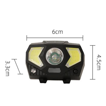 LED Lukturu Ārā Ūdensizturīgs 300LM USB Uzlādes Super Spilgti Kempings Sensora Apgaismojums Makšķerēšana / Medības