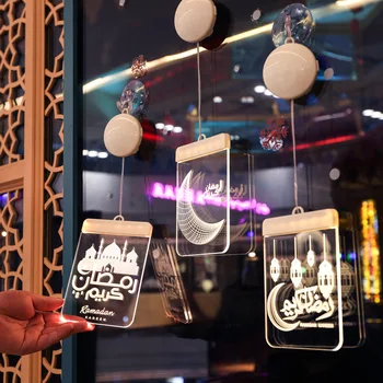 LED Musulmaņu Ramadāna Gaismas Tālvadības Jauno Mēness Gadu Zvaigžņu Lampas Svētku Dekorēšana Mājas Guļamistaba Dekorēšana Lampas