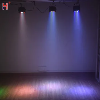 LED Puse Gaismas 12X3W Dzīvoklis Par RGBW Lira Wash DMX DJ Uplight Skaņas Aktivizēta Disko Efekts Kāzu Deju Grīdas