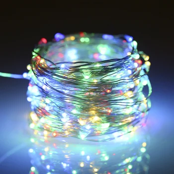 LED Saules Powered String Apgaismojums Ūdensnecaurlaidīgs Pasaku String Vara Stieples Gaismas Pusi, Terases Dārzu Pagalmā Kāzas, Ziemassvētku Dekori