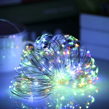 LED Saules Powered String Apgaismojums Ūdensnecaurlaidīgs Pasaku String Vara Stieples Gaismas Pusi, Terases Dārzu Pagalmā Kāzas, Ziemassvētku Dekori