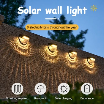 LED Solar Sienas Lampa, Sadzīves Āra Ūdensizturīgs Pagalma Dārzu Dekorēšana Saules Ainava Lampas Terase, Dārzs Apdare
