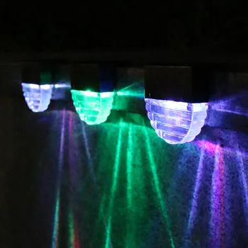 LED Solārās Lampas Ceļš Kāpņu Āra Apgaismojums Ūdensnecaurlaidīgs Saules Sienas Gaismas Dārza Soli Klāja Gaismas Balkons Žogu Gaismas