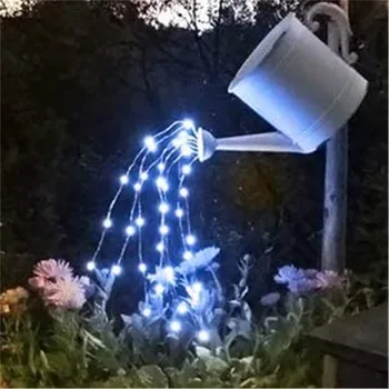 LED Solārās Lampas Āra Ūdensizturīgs Aizkaru Gaismas Vainags Vara stieples Pasaku Gaismas Kāzu Puse, Dārza Pagalmā Ziemassvētku Rotājumi