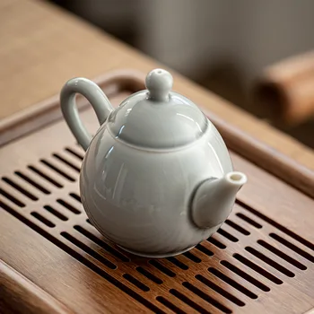 Ledus Pelēku Glazūru Ūdens Piliens Pot Japāņu Stila Keramikas Kung Fu Tējkanna Mazo Vienā Katlā Pu ' er Tea Maker Tējkanna Tēja Tējas Infuser