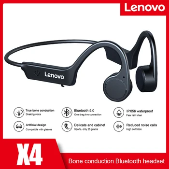 Lenovo X4 Kaula Vadāmība Austiņas Bezvadu Bluetooth 5.0 TWS Ūdensizturīgs Sweatproof Sporta Stereo Kakla Karājas Austiņas