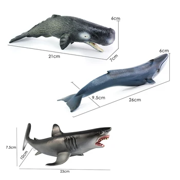 Liela Emulational Zilo Vaļu Spermas Vaļu Haizivs Dzīvnieku Modeļa Simulācijas Jūras Dzīvnieku Dzīves Modeli, Rotaļlietas Milzu Haizivs Zobu Killer Rotaļlietas