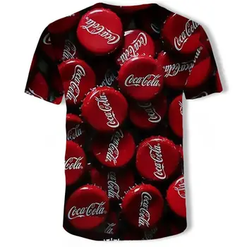 Liela vasaras vīriešu krekls, T-krekls augstās modes iela 3D iespiesti vīriešu T-krekls ar īsām piedurknēm apaļu kakla liela izmēra 5XL vīriešu krekls