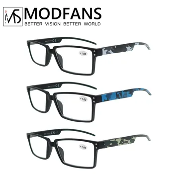 Lielgabarīta Lasīšanas Brilles Vīriešiem Brusas Rāmja Lasītāji Redzējumu Presbyopic Augstas Kvalitātes Brilles Ar Kamuflāžas Kāju +1+1.5+2+2.5+3