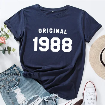 Lielgabarīta Sieviešu T Krekls Sākotnējā 1988 Print T-Krekls Soft Premium Sieviešu T Apkalpes Kakla Īsām Piedurknēm Tee Vasaras Tops XS-4XL